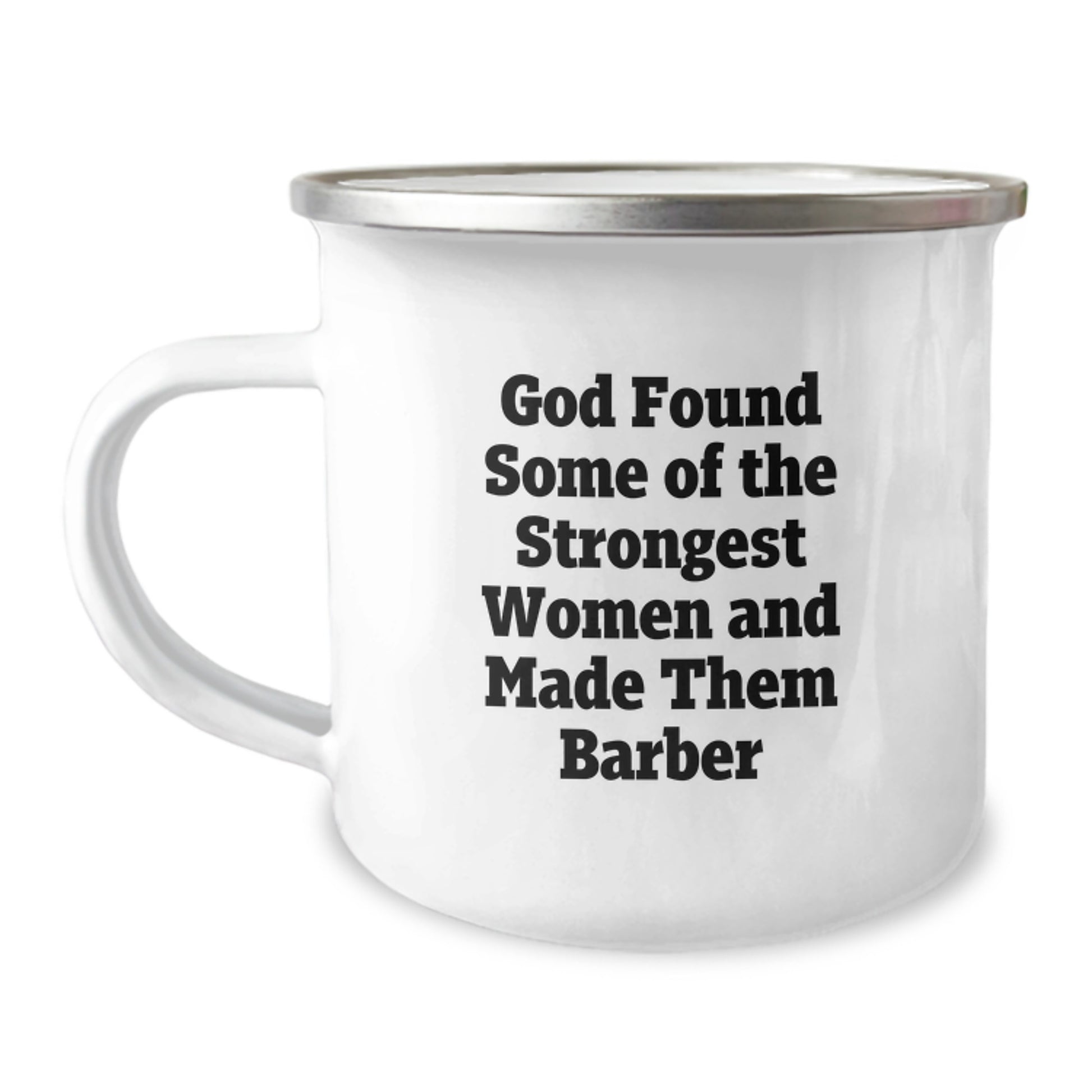 Funny Gifts from Friends for Strong Women Barbers, Unique Christmas Unique Gifts, Funny Camping Mug, Barber Quotes, Strong Women, Funny Mug - Image 1