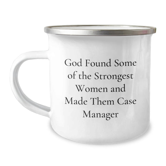 Funny Case Manager Gifts from Women, Inspirational Camping Mug for Case Managers, Christmas Unique Presents for Strong Women - Image 1