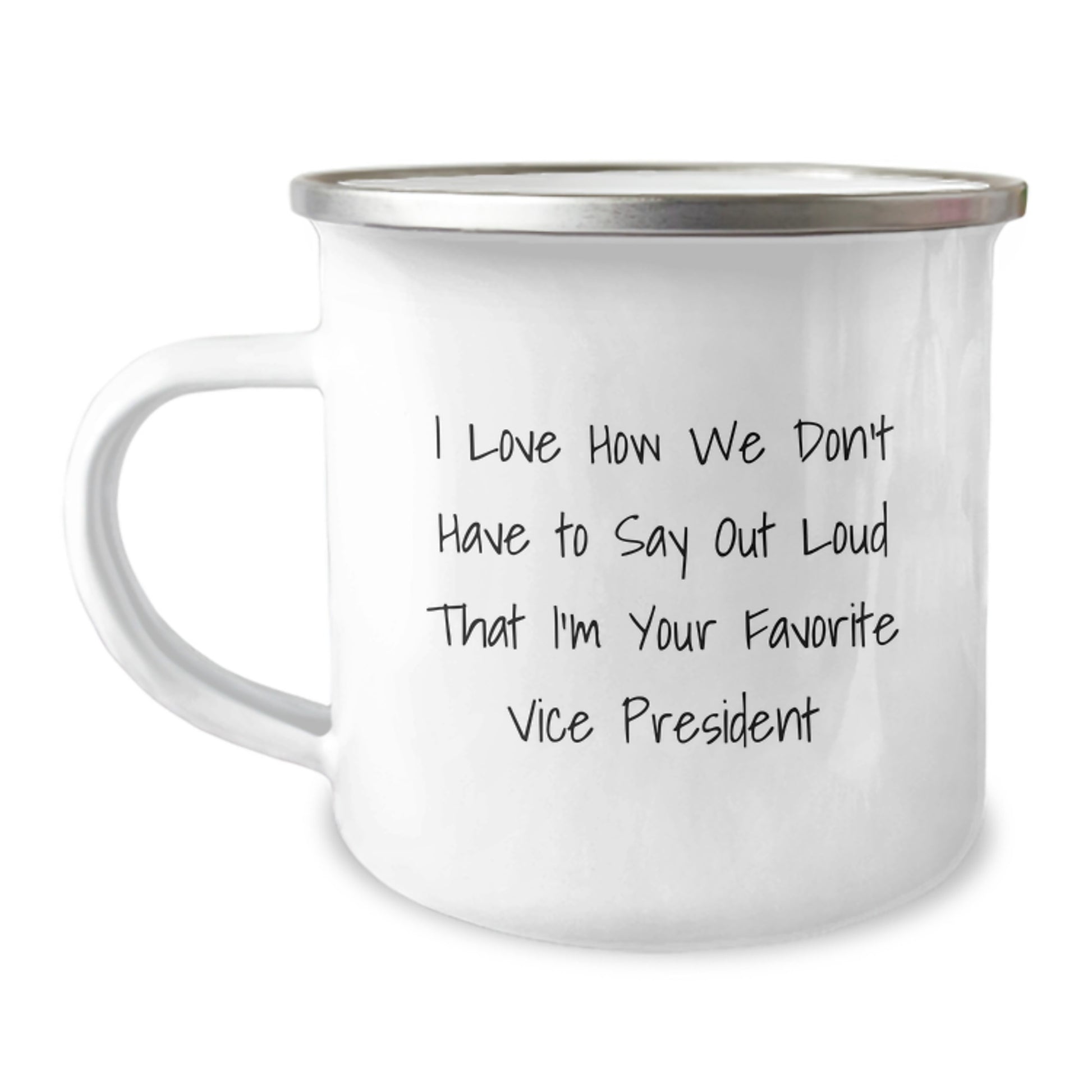 Funny Vice President Gifts from Friends and Family, Camping Mug for Men and Women, Christmas Unique Presents - Image 1