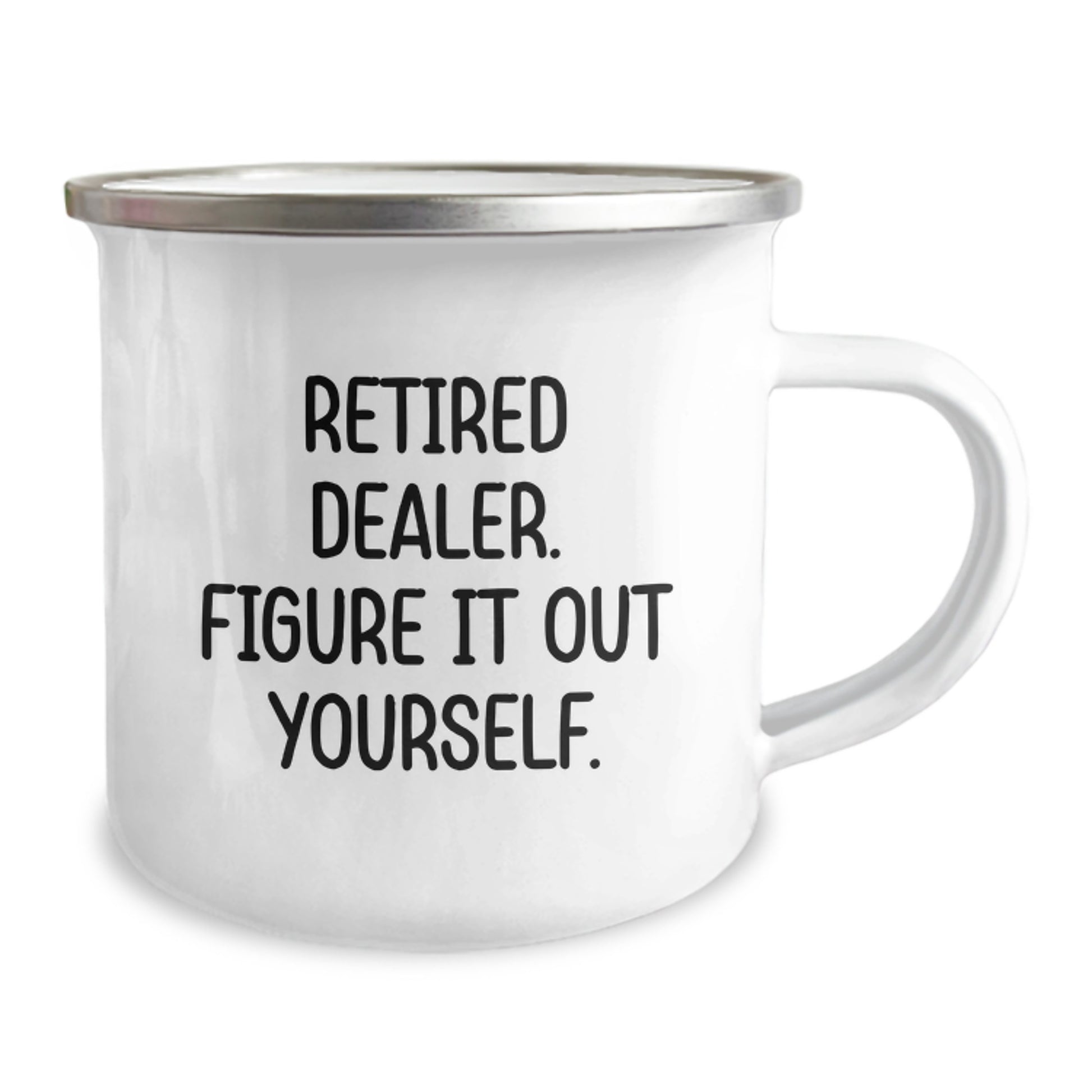 Dealer Christmas Camping Mug Gifts from Friends, Unique Funny Quote Dealer Gifts for Men, Retired Dealer Figure It Out Yourself, Funny Dealer Mug for Men, Women, Friends, Coworkers, Family - Image 2