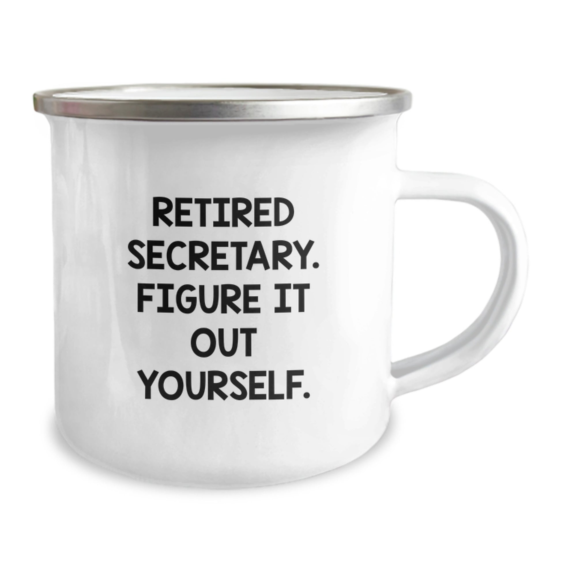 Funny Secretary Gifts from Friends for Secretary - Retired Secretary Figure It Out Yourself Camping Mug for Christmas Unique Gifts - Image 2