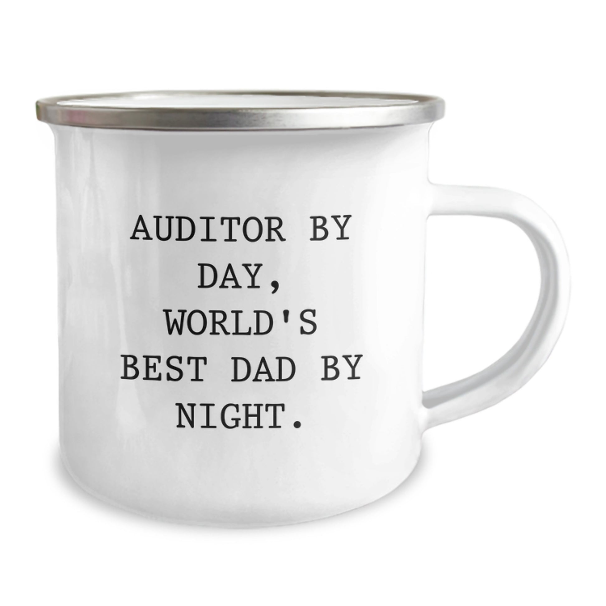 Auditor Gifts - Funny Camping Mug, Gifts from Dad to Auditor, World's Best Dad By Night, Graduation Unique Gifts for Auditor - Image 2