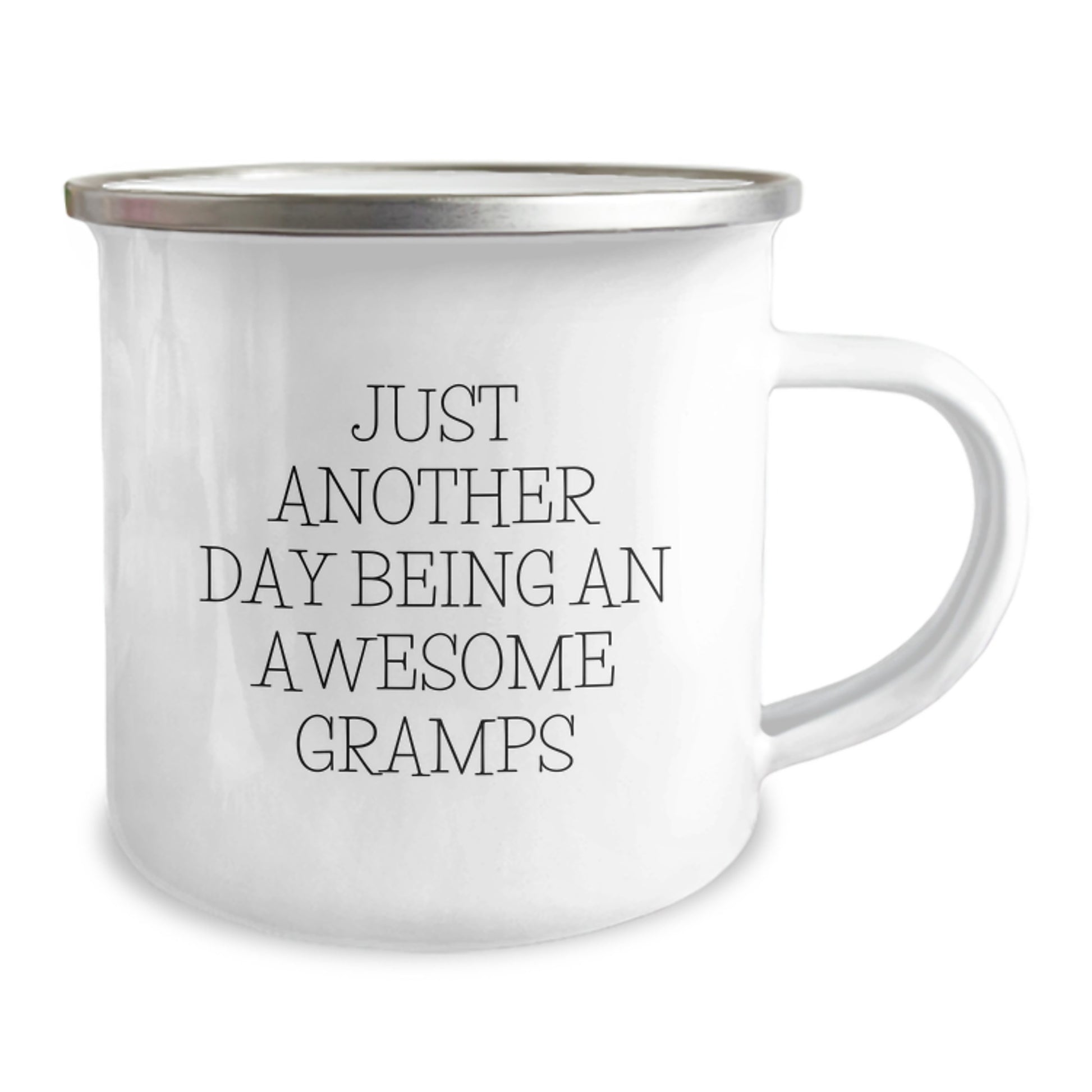 Gifts from Family to Gramps, Funny Camping Mug for Men, Just Another Day Being An Awesome Gramps Quote, Christmas Unique Gifts - Image 2
