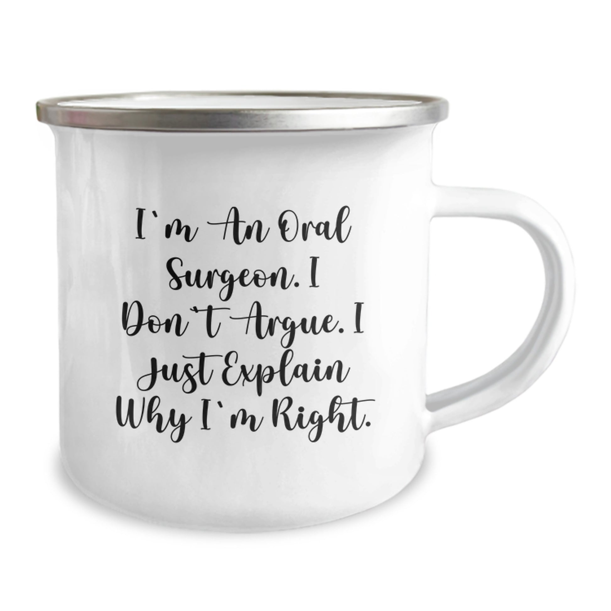 Funny Oral Surgeon Mugs Gifts from Men to Family, Unique Christmas Unique Gifts for Oral Surgeon, Camping Mug Quote I'm An Oral Surgeon - Image 2