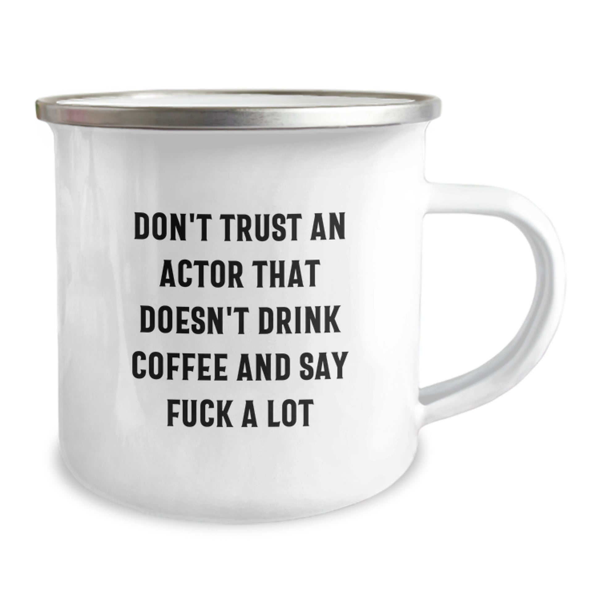 Funny Actor Gifts from Friends - Don't Trust Actor Without Coffee Christmas Unique Gifts for Actor - Image 2