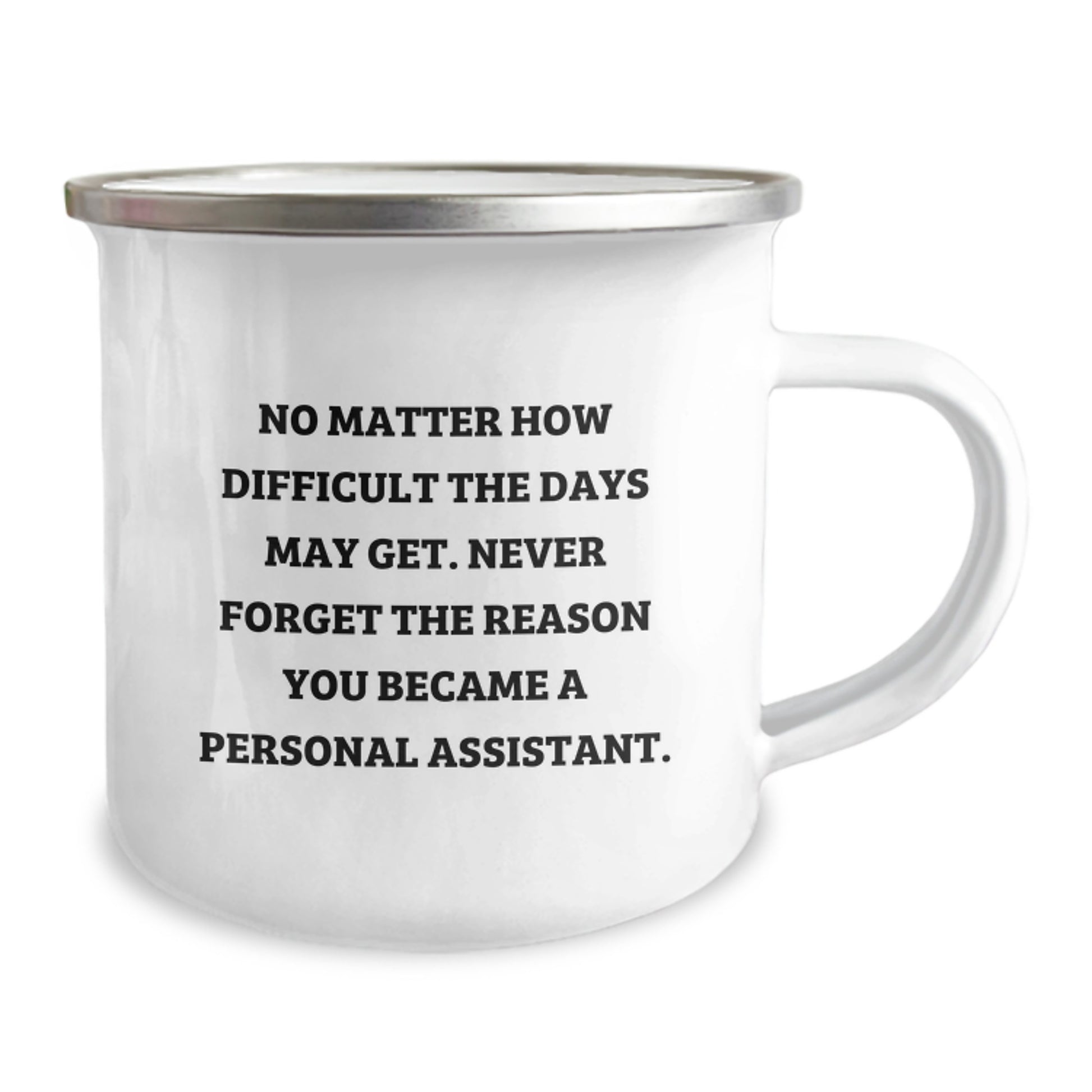 Funny Personal Assistant Gifts for Men - Camping Mug with Inspirational Quote, Gifts from Friends to Family, Christmas Unique Presents - Image 2