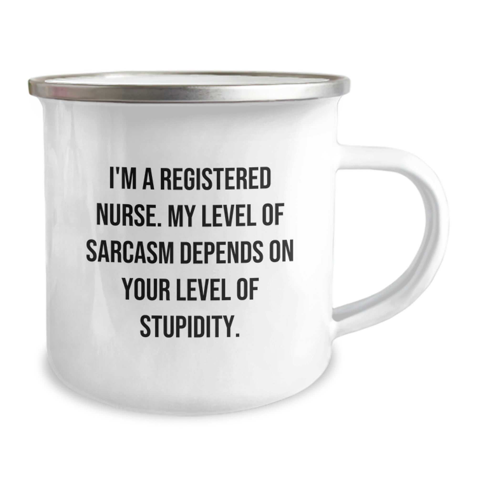 Funny Sarcasm Registered Nurse Christmas Camping Mug Gifts from Family, Humorous Quote for Registered Nurse, Funny Gift for Nurses - Image 2