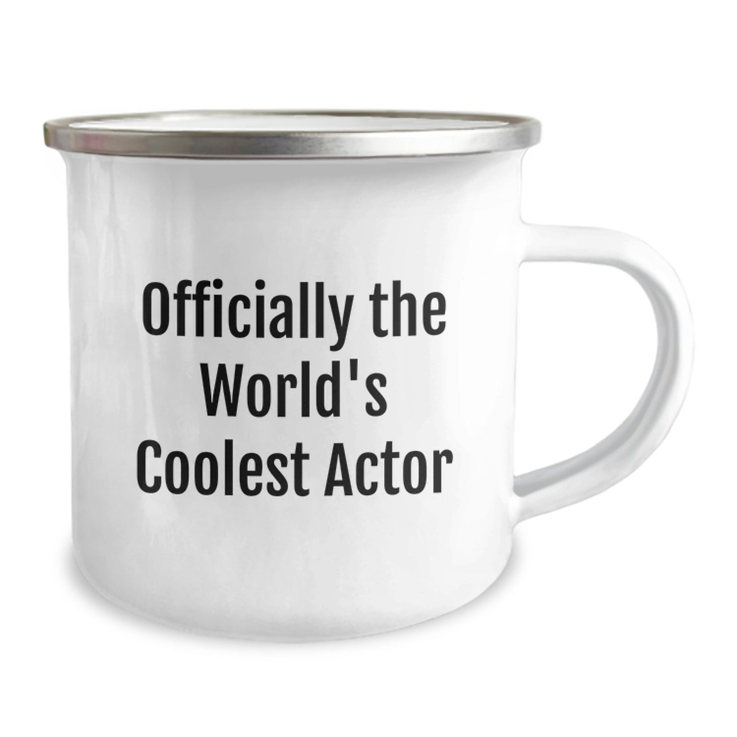 Funny Actor Gifts for Men, Officially The World's Coolest Actor Camping Mug, Christmas Unique Gifts from Family - Image 2