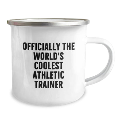 Funny Athletic Trainer Gifts from Friends - Officially The World's Coolest Athletic Trainer Camping Mug for Men, Unique Christmas Unique Gifts - Image 2
