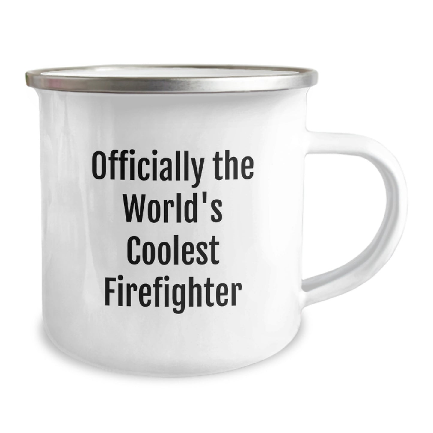 Gifts for Firefighters - Officially the World's Coolest Firefighter, Funny Camping Mug, Christmas Unique Gifts from Friends, Family, or Coworkers - Image 2