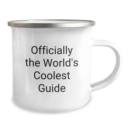 Camping Mugs for Guide Enthusiasts, Funny 'Officially The World's Coolest Guide' Gifts from Friends, Unique Graduation Mugs for Guide Lovers - Image 2