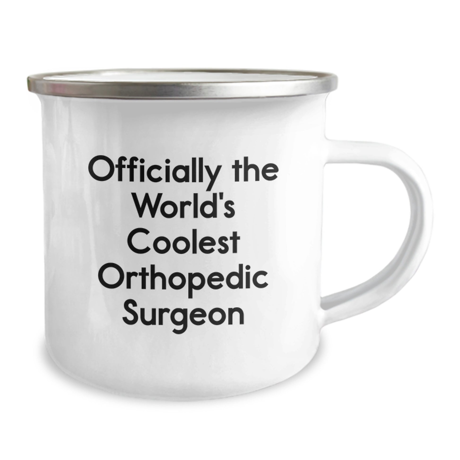 Funny Orthopedic Surgeon Gifts for Men from Friends - Officially The World's Coolest Orthopedic Surgeon Camping Mug - Image 2