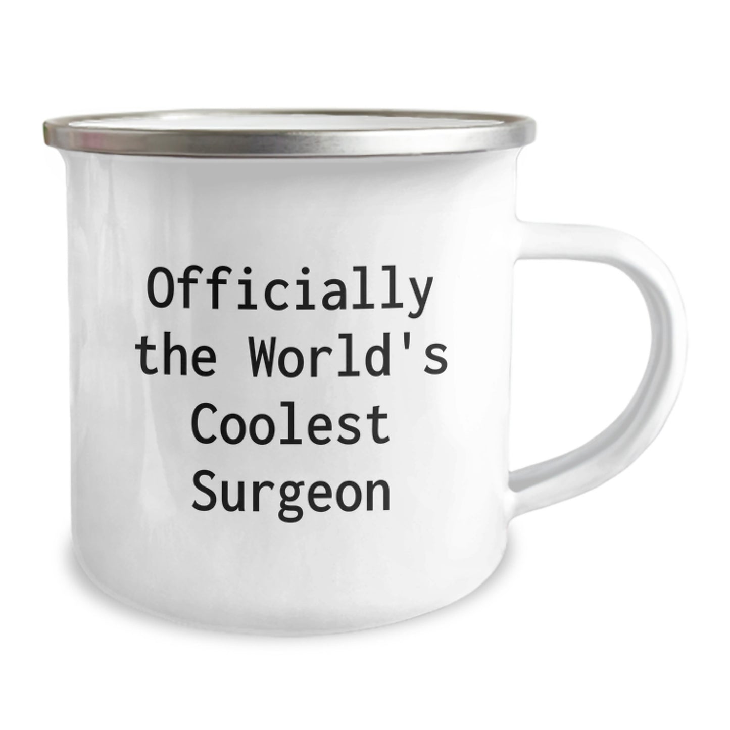 Funny Gifts from Friends for the World's Coolest Surgeon, Christmas Unique Gifts, Stainless Steel Camping Mug - Image 2