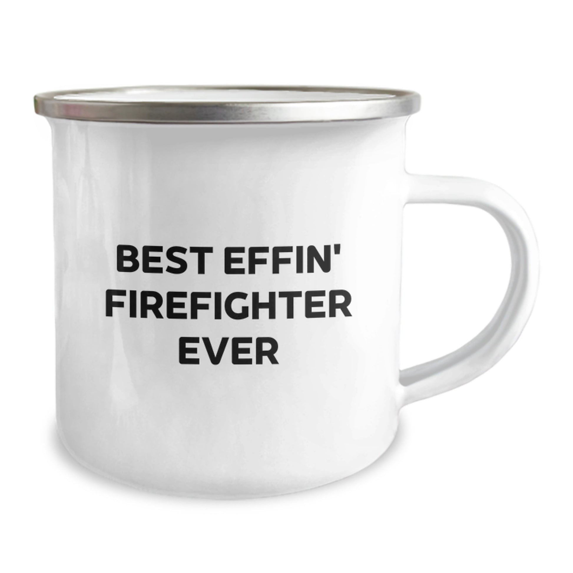 Funny Firefighter Christmas Unique Gifts for Men - Best 'Effin' Firefighter Ever Stainless Steel Camping Mug, Gifts from Friends and Family - Image 2
