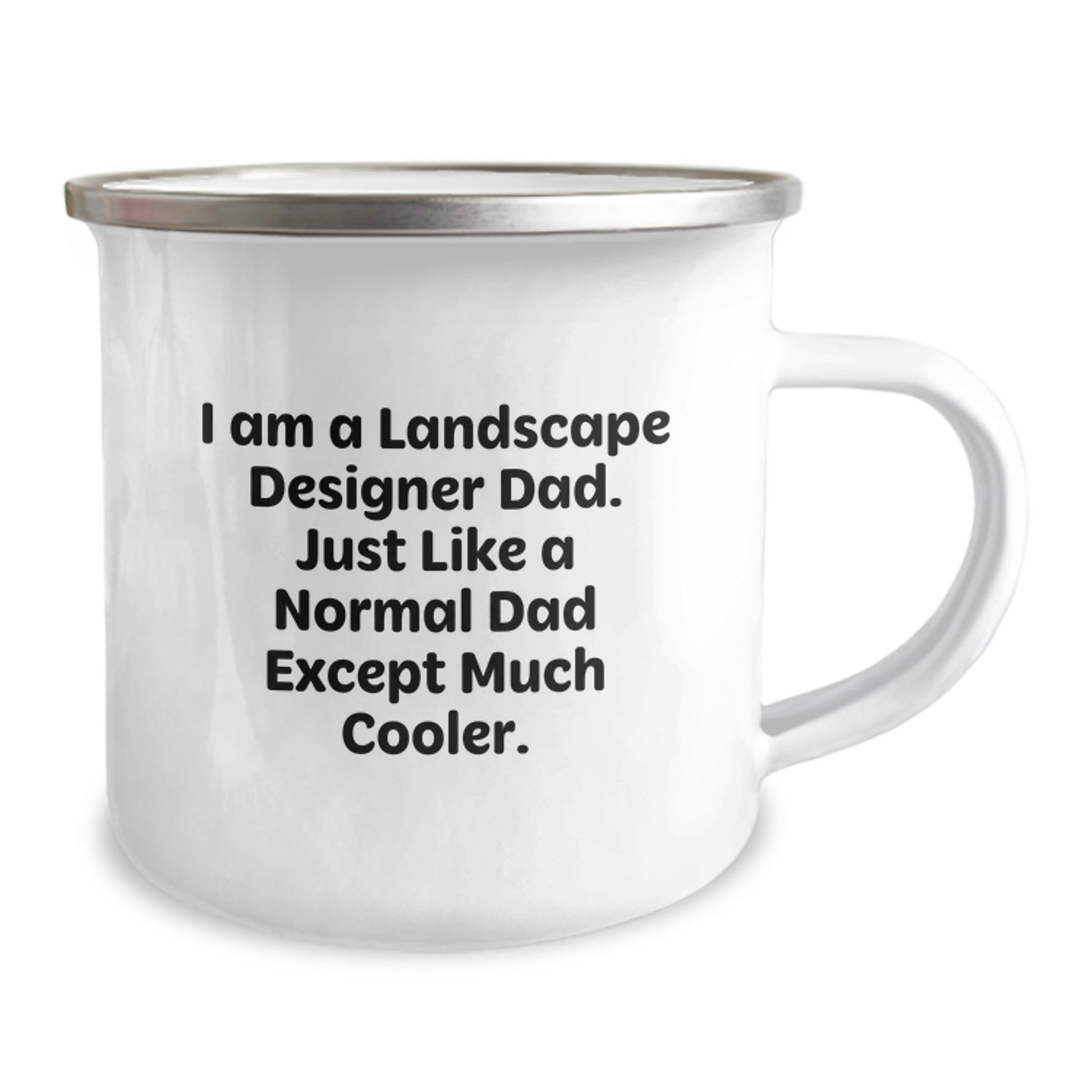 Landscape Designer Dad Gifts - Camping Mug for Graduation, Funny Quote 'I Am A Landscape Designer Dad. Just Like A Normal Dad Except Much Cooler.' from Men to Friends - Image 2
