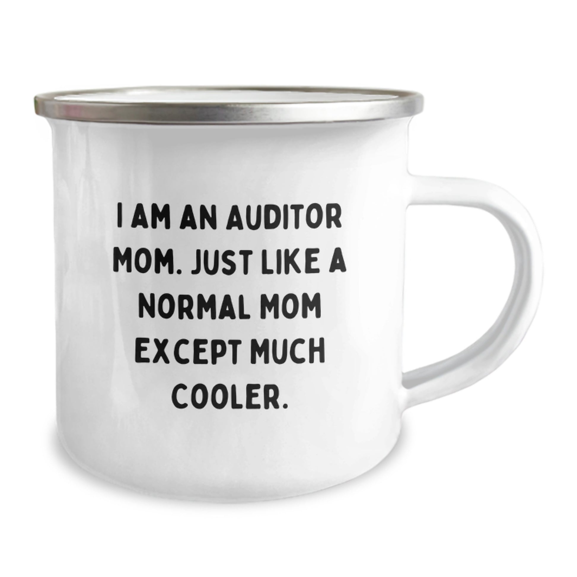 Funny Auditor Mom Camping Mug - Unique Christmas Unique Gifts from Family to Auditor Friends - I Am An Auditor Mom Except Much Cooler - Image 2