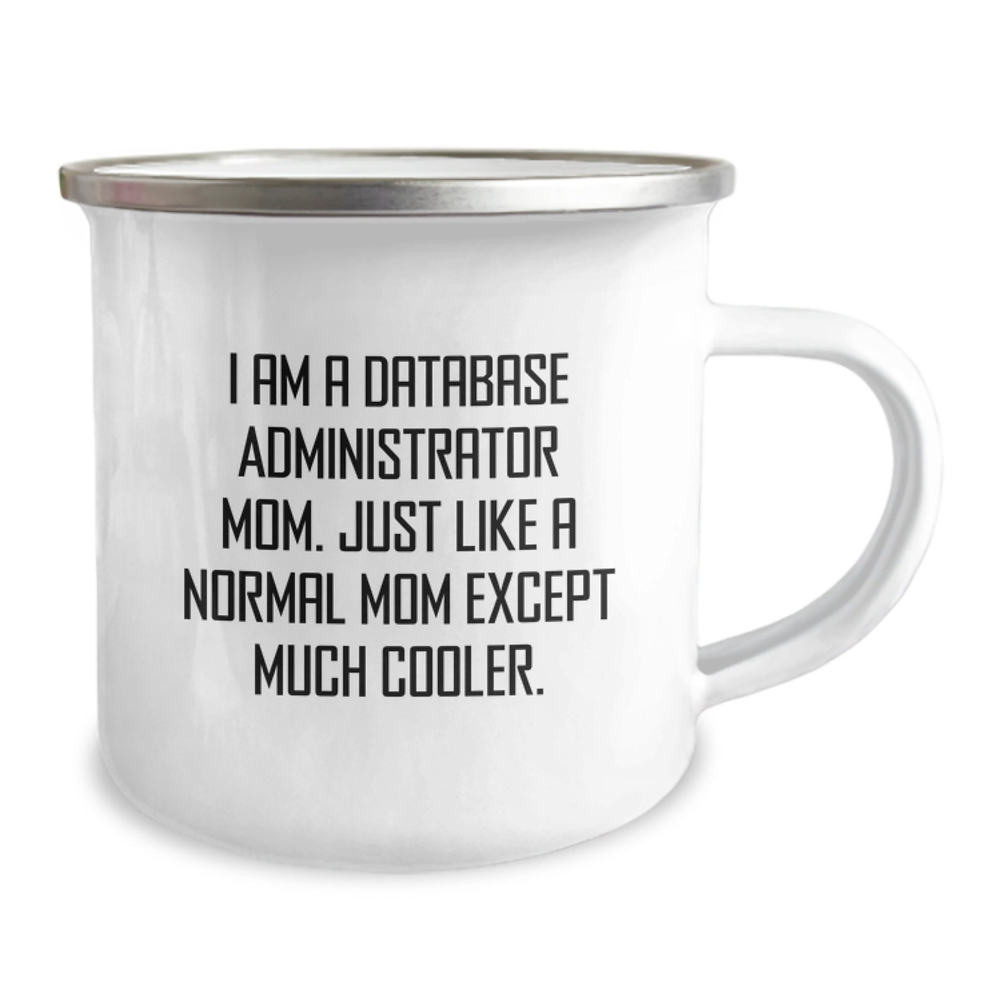 Funny Gifts from Mom for Database Administrator Friends on Christmas Unique Mugs, 'I Am A Database Administrator Mom...' - Image 2