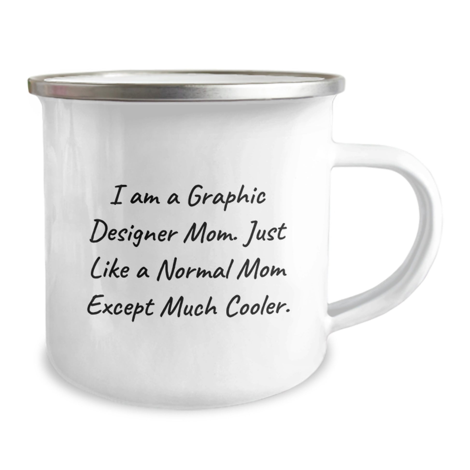 Gifts from Friends for Graphic Designer Moms - Funny Camping Mug, I Am A Graphic Designer Mom, Birthday Unique Gifts - Image 2