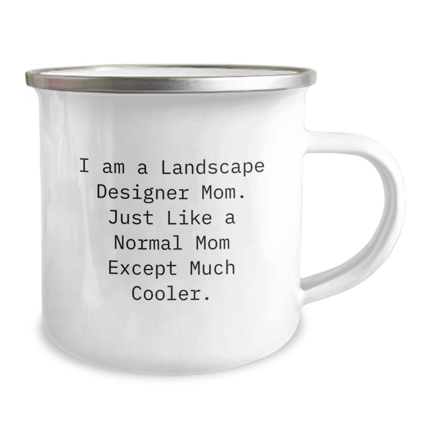 Landscape Designer Mom Gifts from Friends, Funny Camping Mug for Birthday 'I Am A Landscape Designer Mom' - Image 2