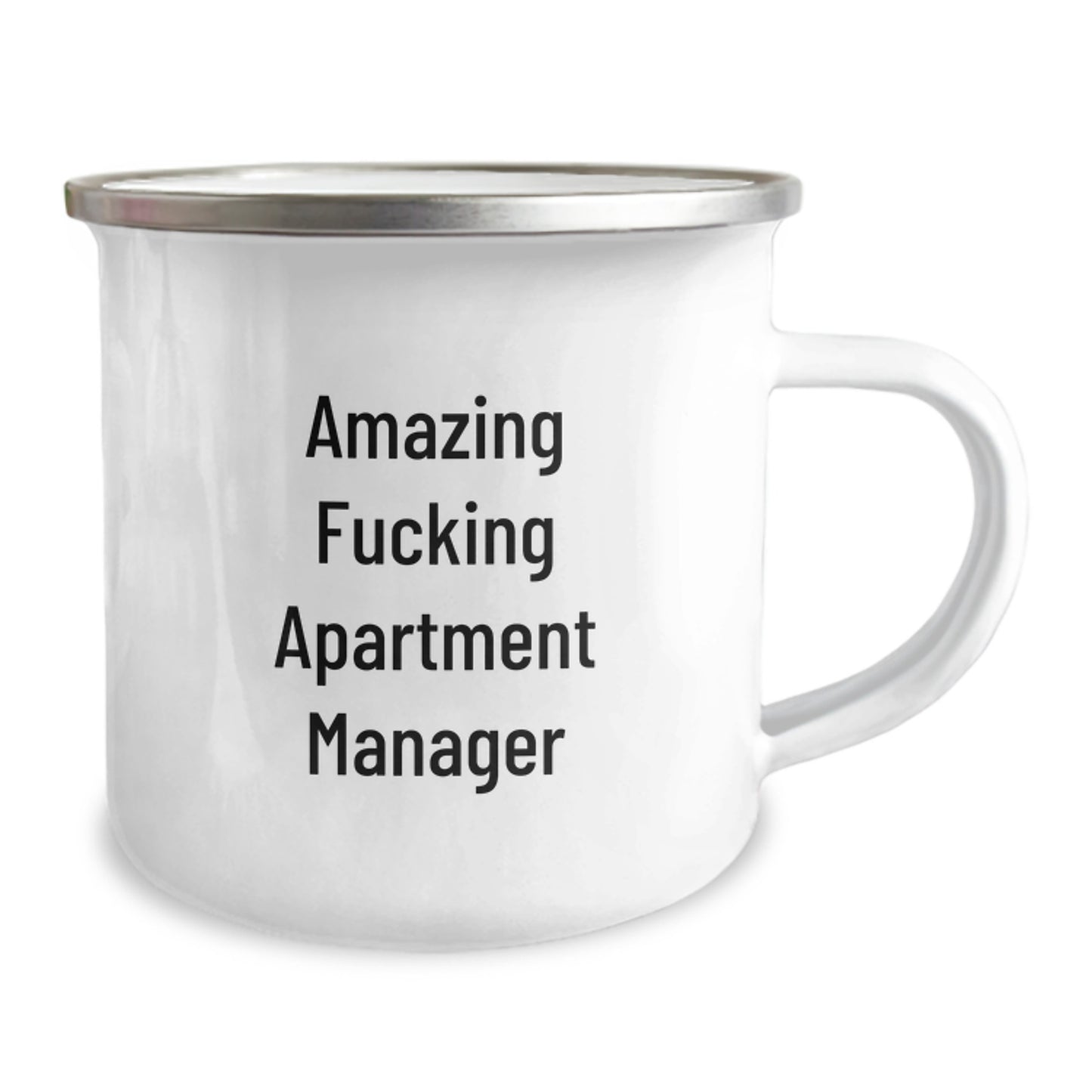 Funny 'Amazing F--king Apartment Manager' Gifts for Apartment Manager, Camping Mug for Christmas Unique Gifts for Men, Women, Friends, Coworkers, Family - Image 2