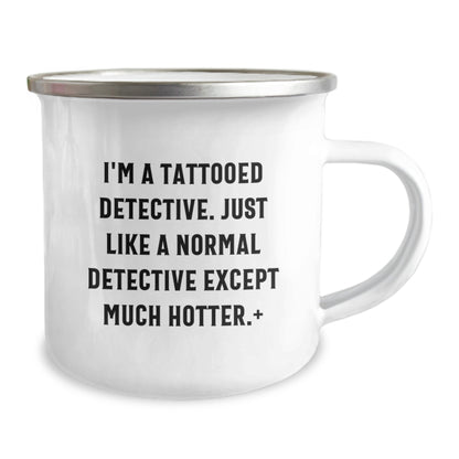 Funny Detective Camping Mug Gifts for Men Women Friends Family from Coworkers - Image 2