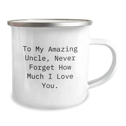 Funny Uncle Gifts, Christmas Unique Mugs for Men, To My Amazing Uncle, Camping Adventure - Image 2