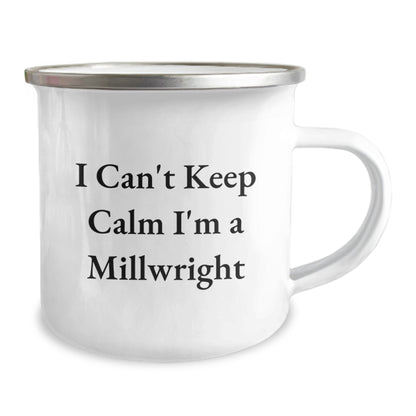 Funny Millwright Gifts Christmas Unique Mugs for Men Women Friends from Coworkers Family - I'm A Millwright Camping Mug 12 oz Stainless Steel - Image 2