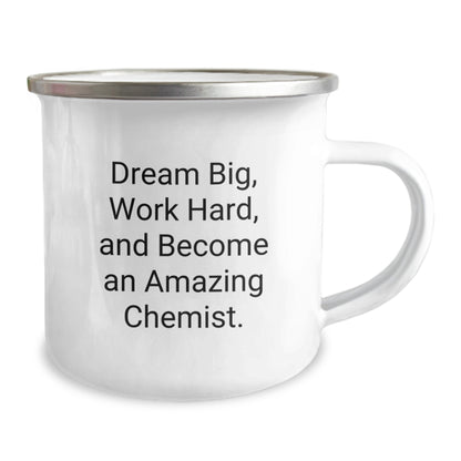 Funny Chemist Gifts for Him - 'Dream Big, Work Hard, And Become An Amazing Chemist.' - Camping Mug for Christmas Unique Gifts from Family - Image 2