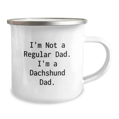 Funny Dachshund Dad Camping Mug Gifts for Dachshund Dog Lovers from Men or Women - I'm Not A Regular Dad. I'm A Dachshund Dad. Christmas Unique Gift - Image 2