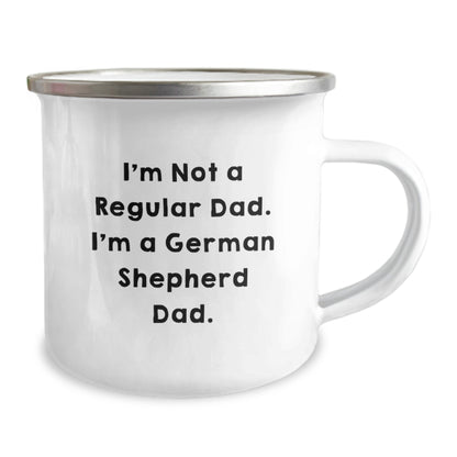 Funny German Shepherd Dad Camping Mug Gifts for Men, Unique Christmas Memorable Presents from Family to Friends - Image 2