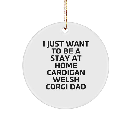 Cardigan Welsh Corgi Dog Gifts, Funny Quote Ornaments, Circle Ornament for Men, Women, Friends, Family, Gifts from Home, Unique Christmas Unique Gifts for Cardigan Welsh Corgi Dog Lovers - Image 1