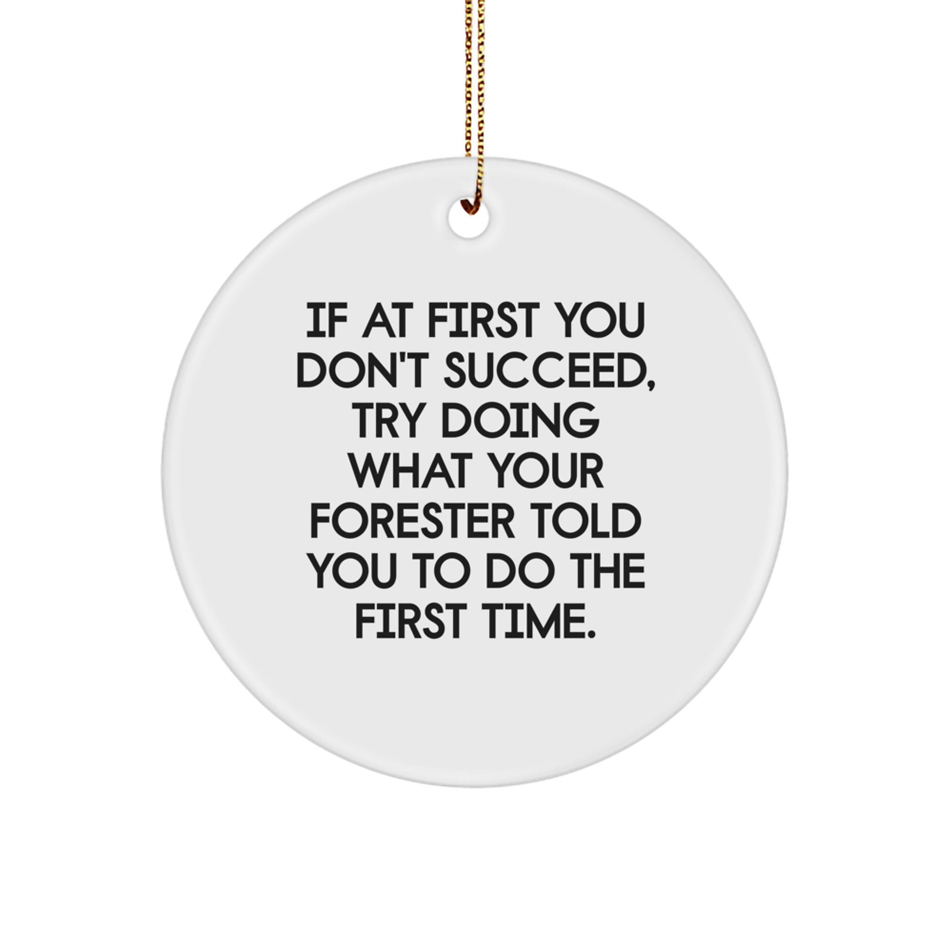 Funny Forester Circle Ornament Gifts from Family for Christmas Unique Presents - Image 1