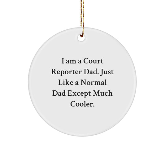 Funny Court Reporter Dads Gifts for Court Reporters - I'm Cooler Gifts from the Office for Court Reporters - Image 1