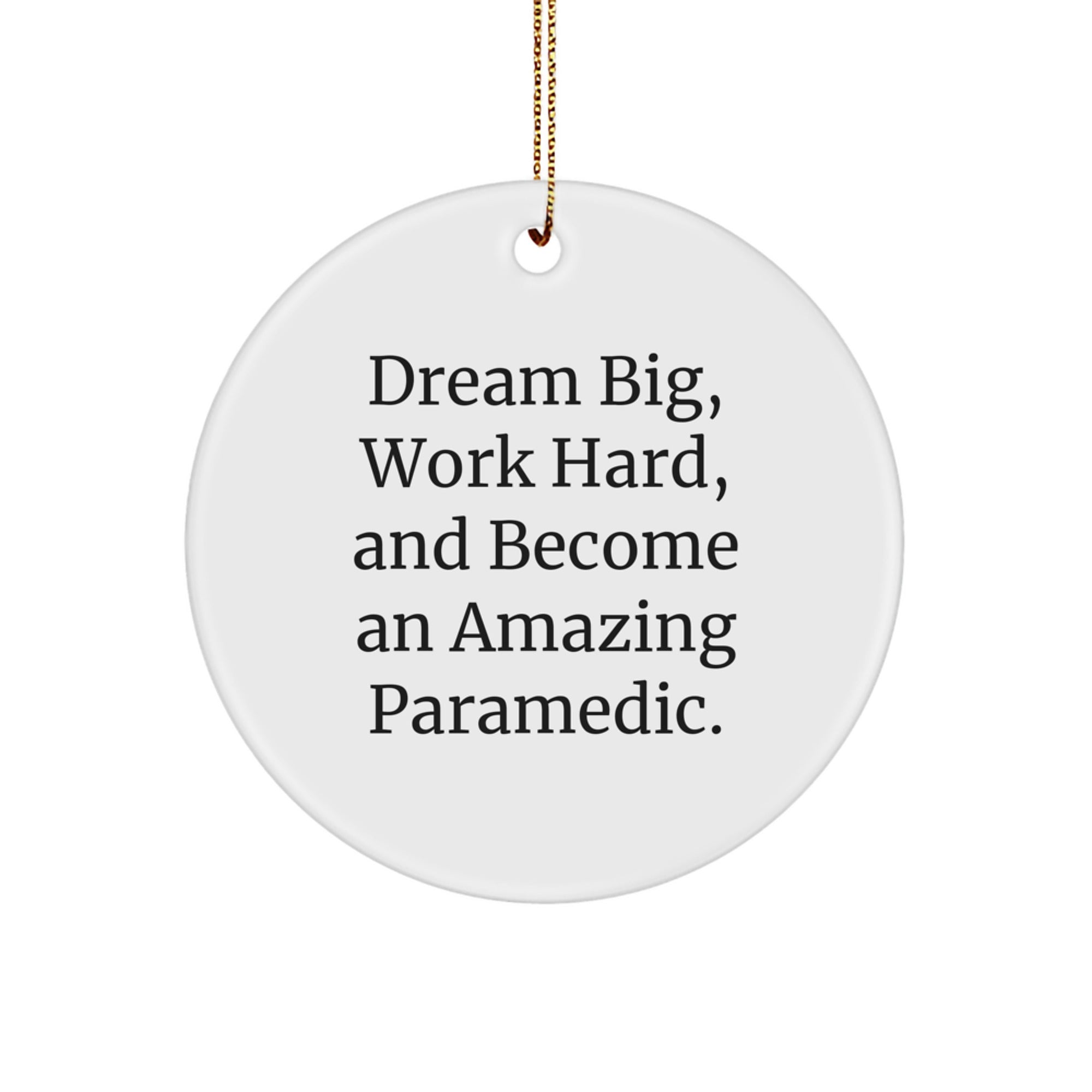 Funny Rescue Worker Gifts for Men, Rescue Worker Christmas Unique Ornaments for Rescue Worker Friends - 'Dream Big, Work Hard, And Become An Amazing Rescue Worker.' - Image 1