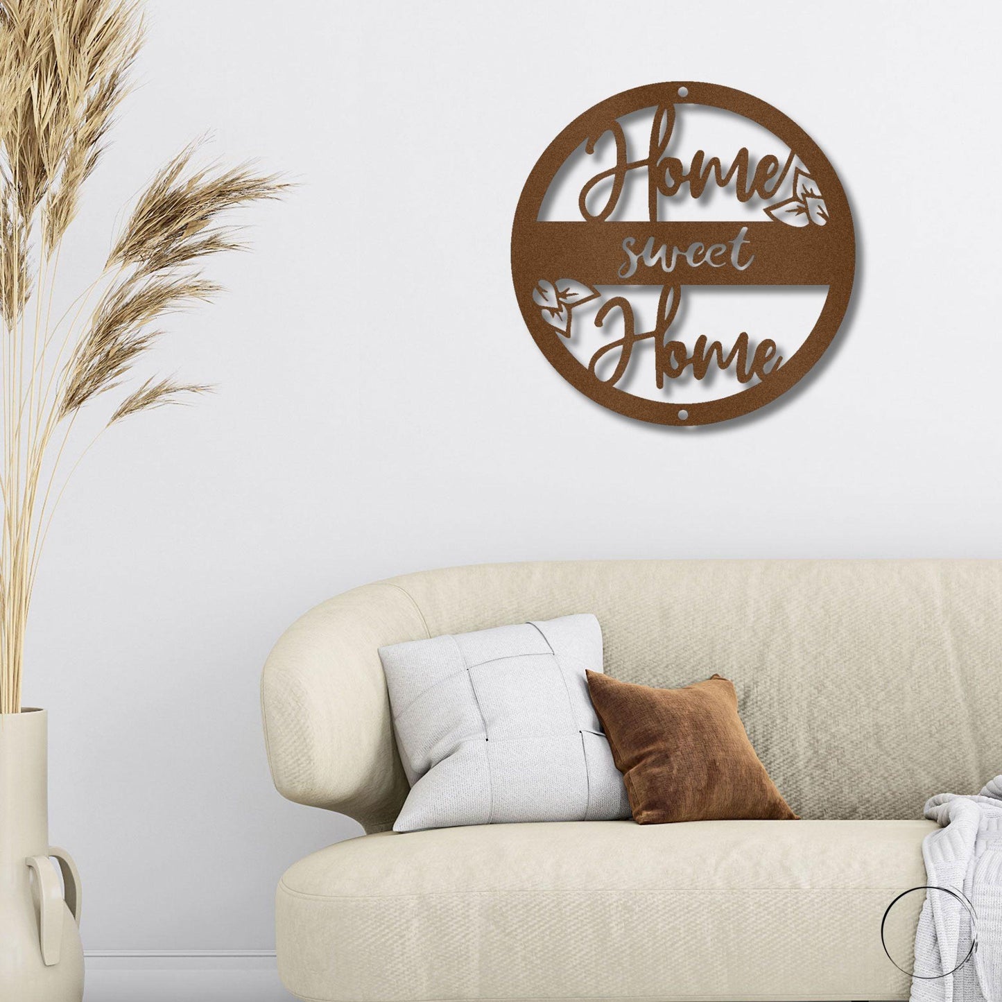 Home Sweet Home Metal Art Wall Sign - Mallard Moon Gift Shop