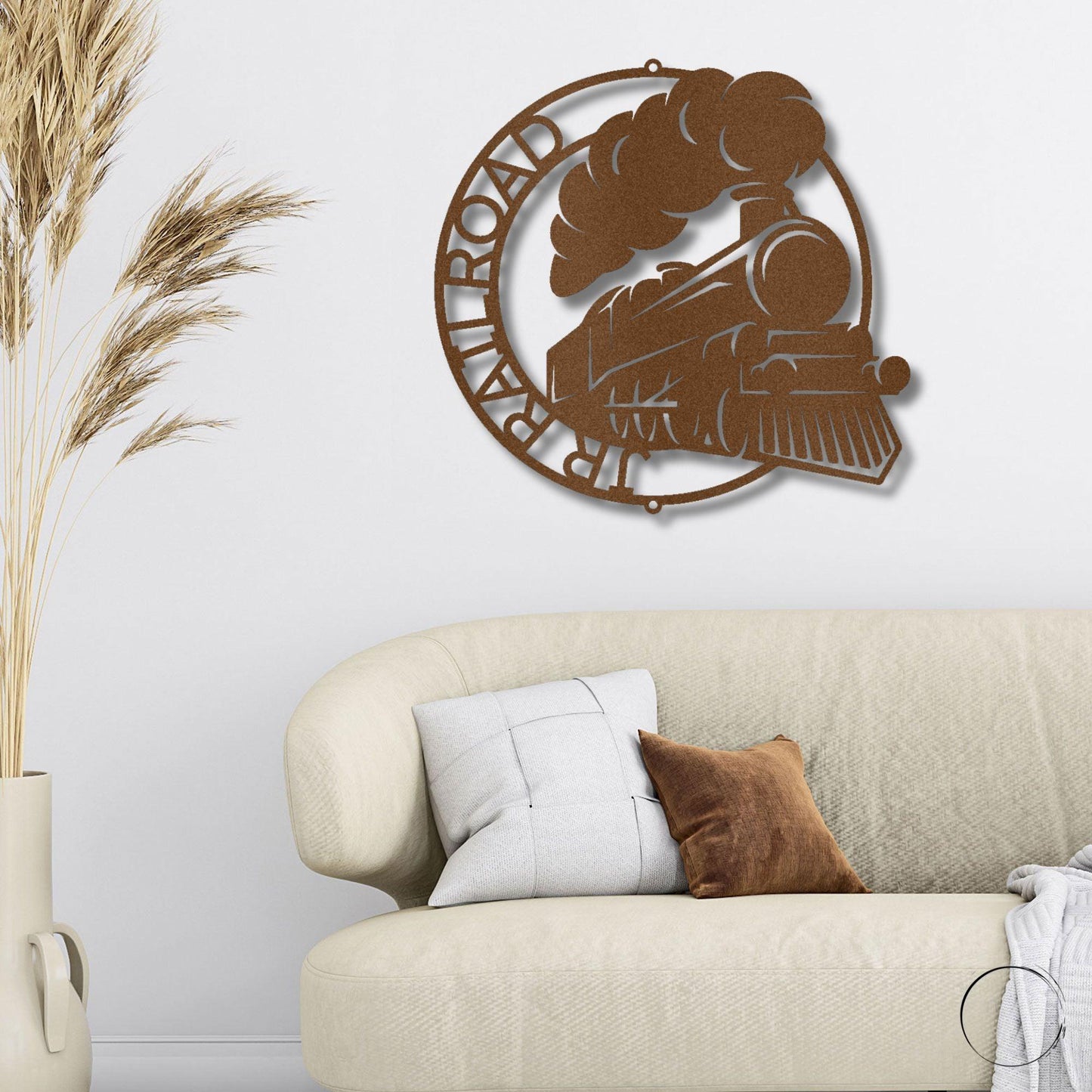 Steam Locomotive Train Custom Name Metal Art Wall Sign - Mallard Moon Gift Shop