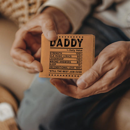 Dad Recipe Leather Wallet Father Gift - Mallard Moon Gift Shop