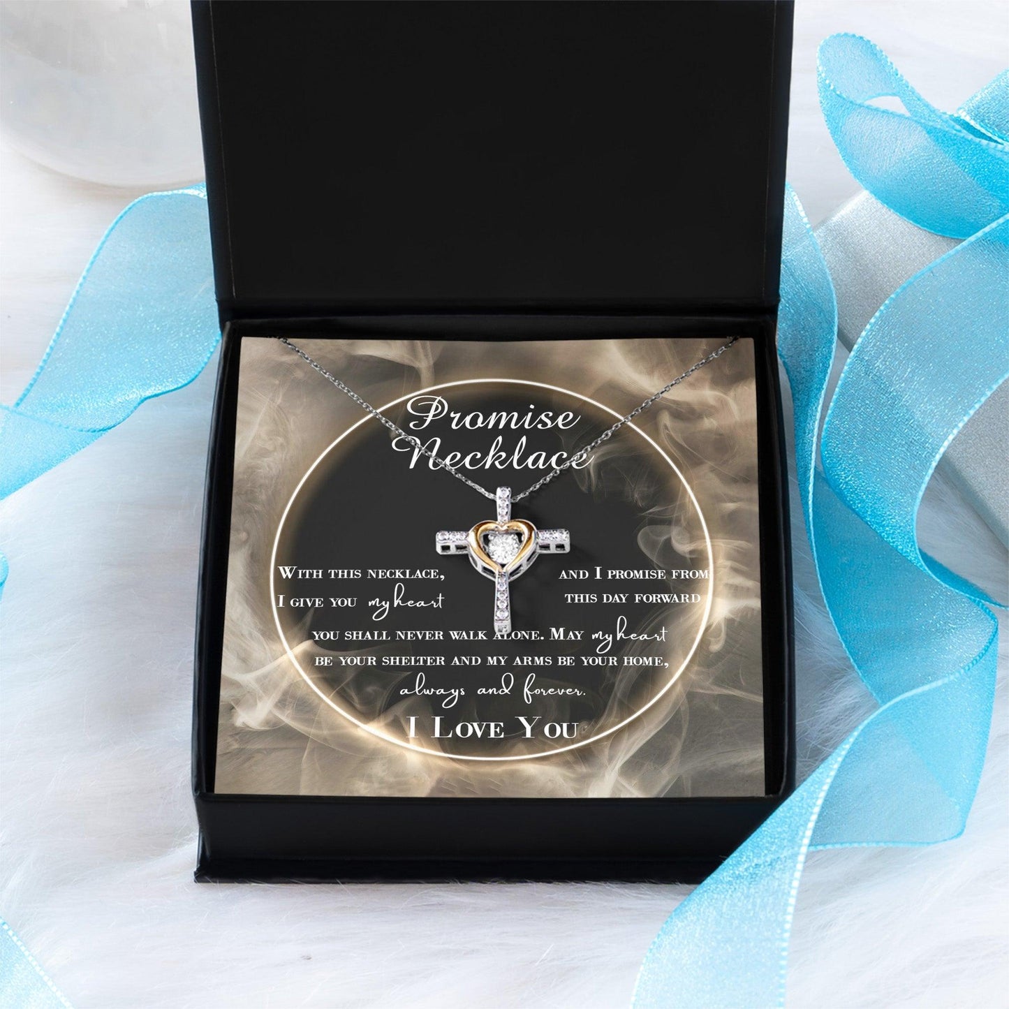 Wife Promise My Heart Love Necklace Anniversary Wedding Birthday Valentine's Day Gift From Husband - Mallard Moon Gift Shop