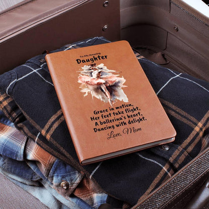 Daughter Gift Personalized Ballerina Leather Journal - Mallard Moon Gift Shop