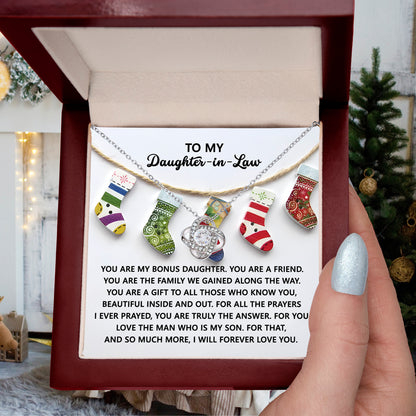 Gift for Daughter-in-Law - A Gift - Love Knot Pendant Necklace - Mallard Moon Gift Shop