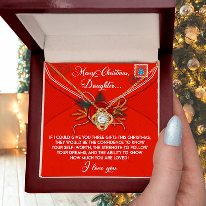 Gift for Daughter - This Christmas - Love Knot Pendant Necklace - Mallard Moon Gift Shop