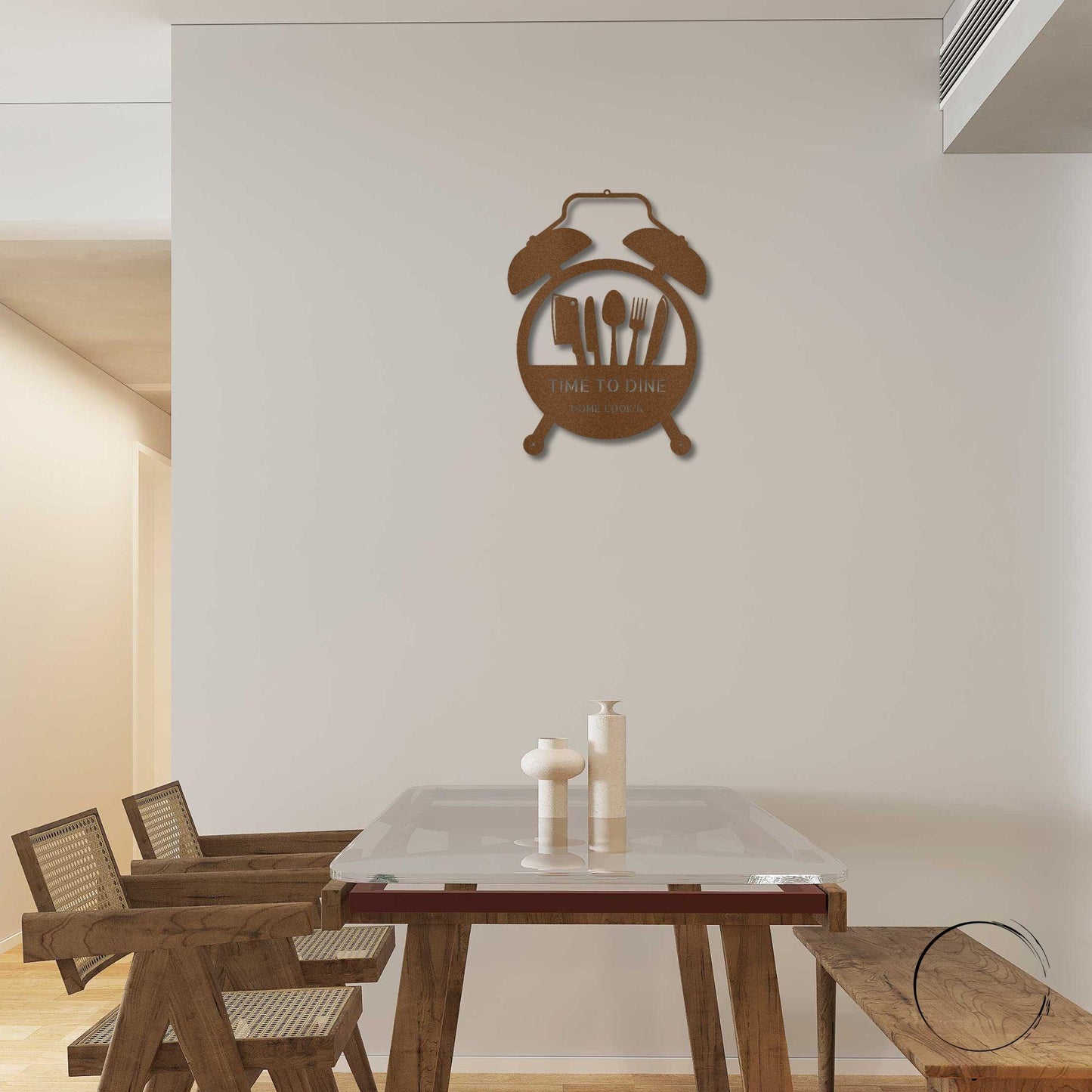 Food Time Kitchen Timer Custom Name Indoor Outdoor Steel Wall Sign - Mallard Moon Gift Shop