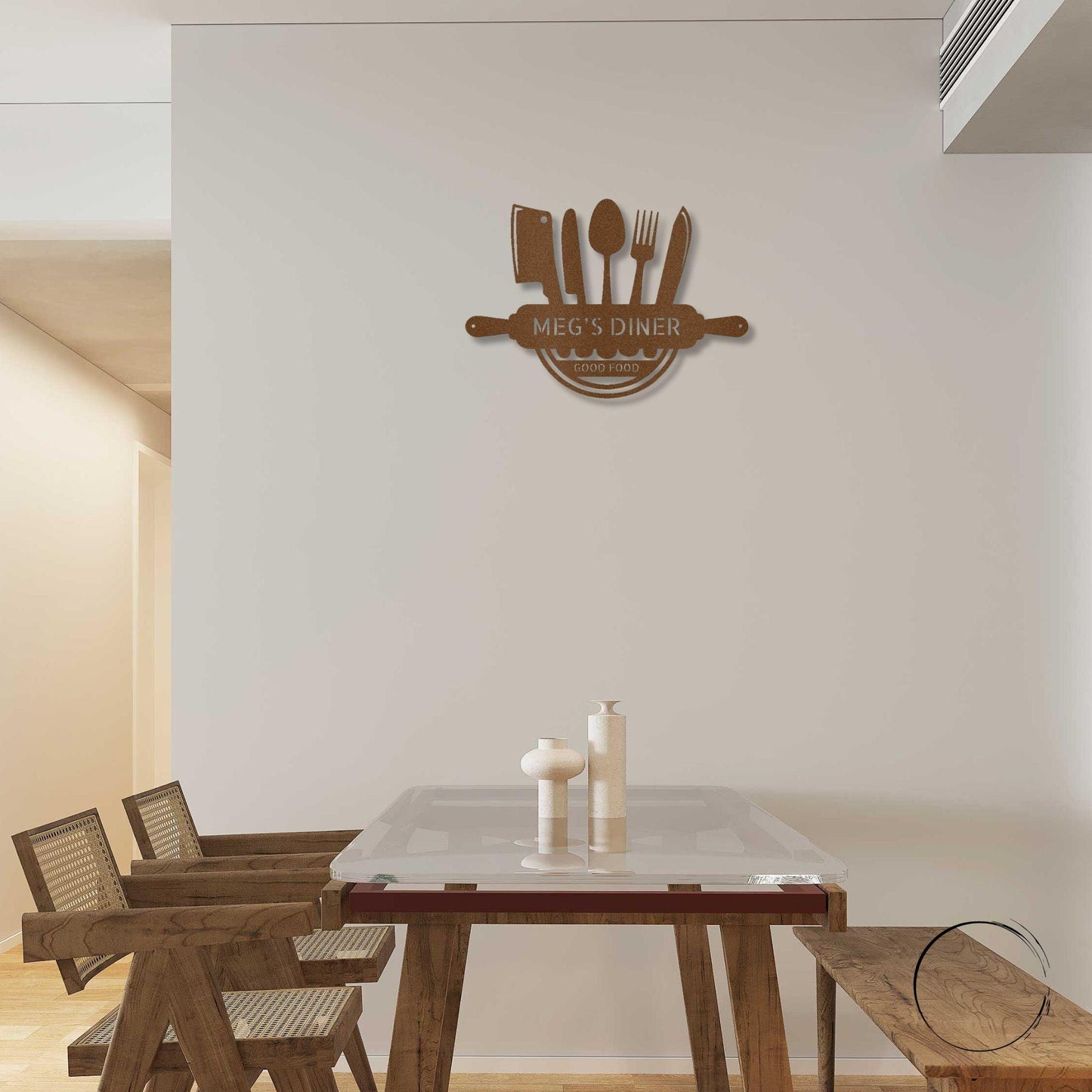 Personalized Kitchen Diner Indoor Outdoor Steel Wall Sign - Mallard Moon Gift Shop