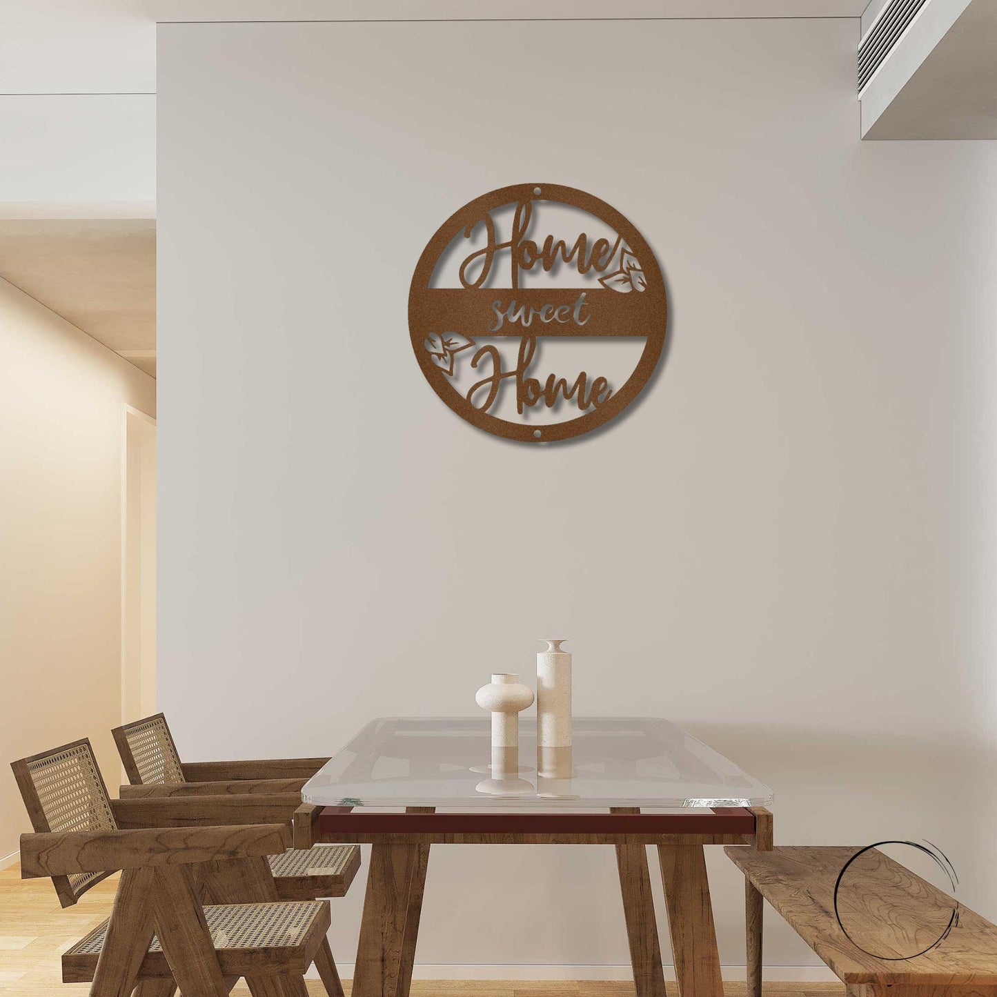 Home Sweet Home Metal Art Wall Sign - Mallard Moon Gift Shop