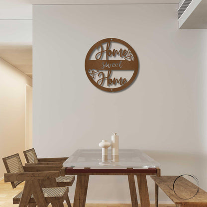 Home Sweet Home Metal Art Wall Sign - Mallard Moon Gift Shop