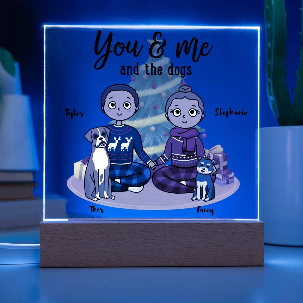 Dog Lover Christmas Personalized Acrylic Plaque - Mallard Moon Gift Shop