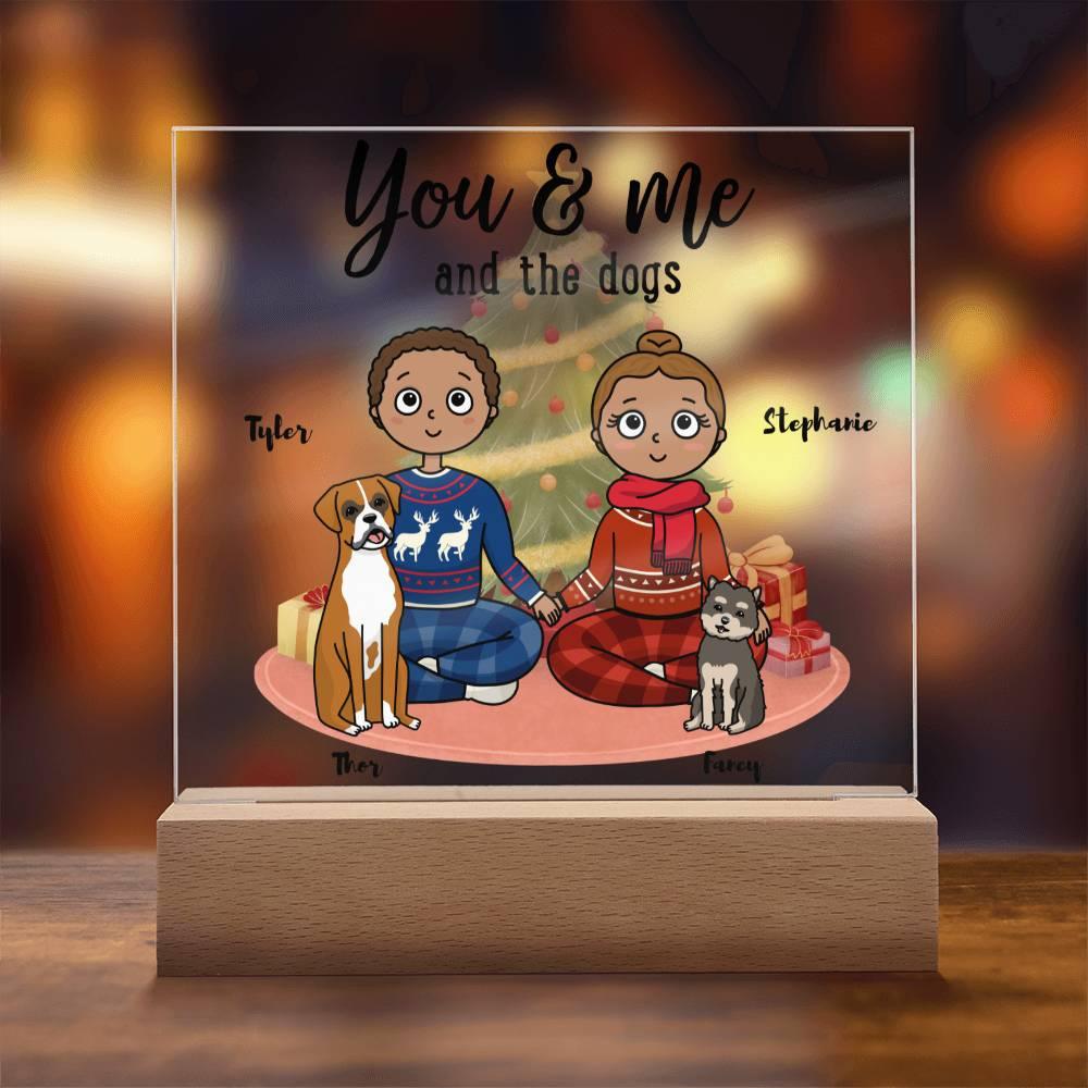 Dog Lover Christmas Personalized Acrylic Plaque - Mallard Moon Gift Shop