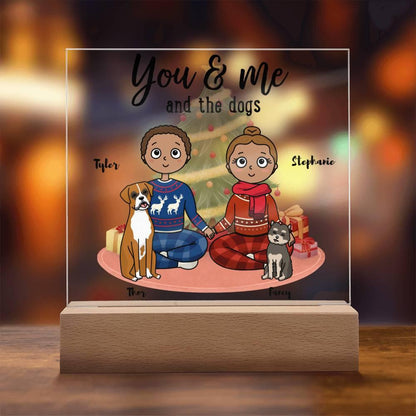 Dog Lover Christmas Personalized Acrylic Plaque - Mallard Moon Gift Shop