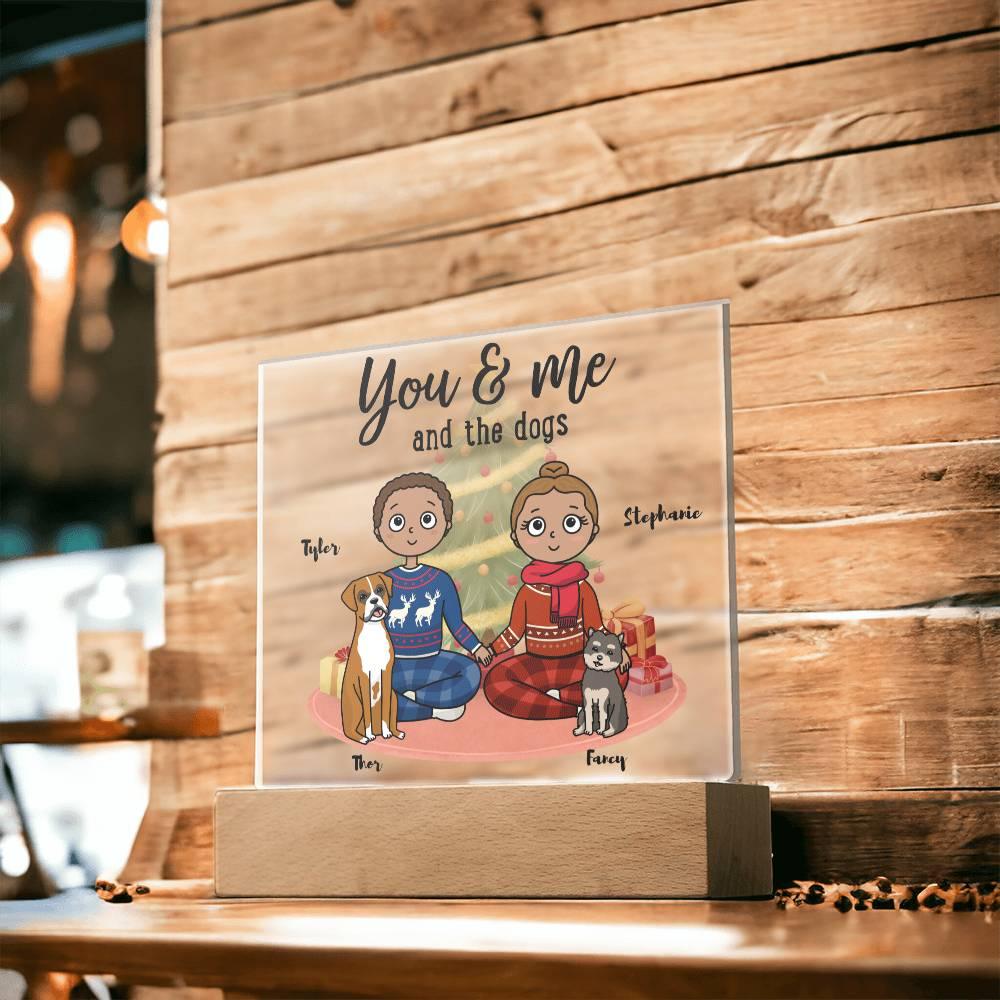 Dog Lover Christmas Personalized Acrylic Plaque - Mallard Moon Gift Shop