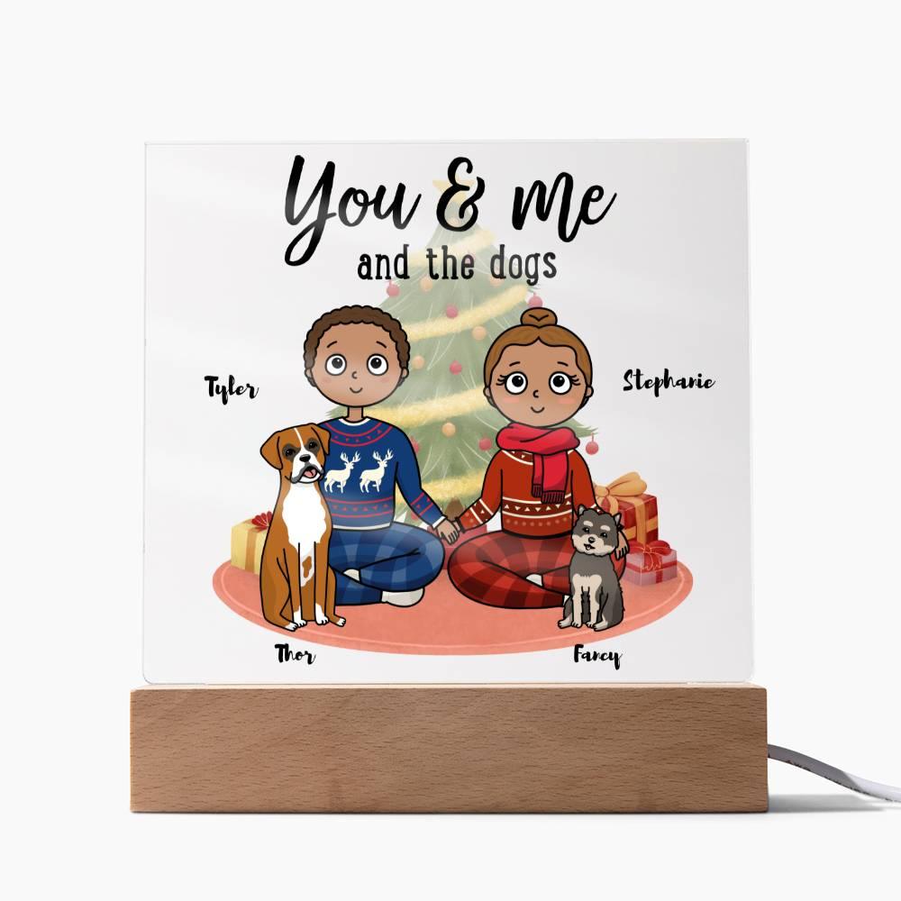 Dog Lover Christmas Personalized Acrylic Plaque - Mallard Moon Gift Shop